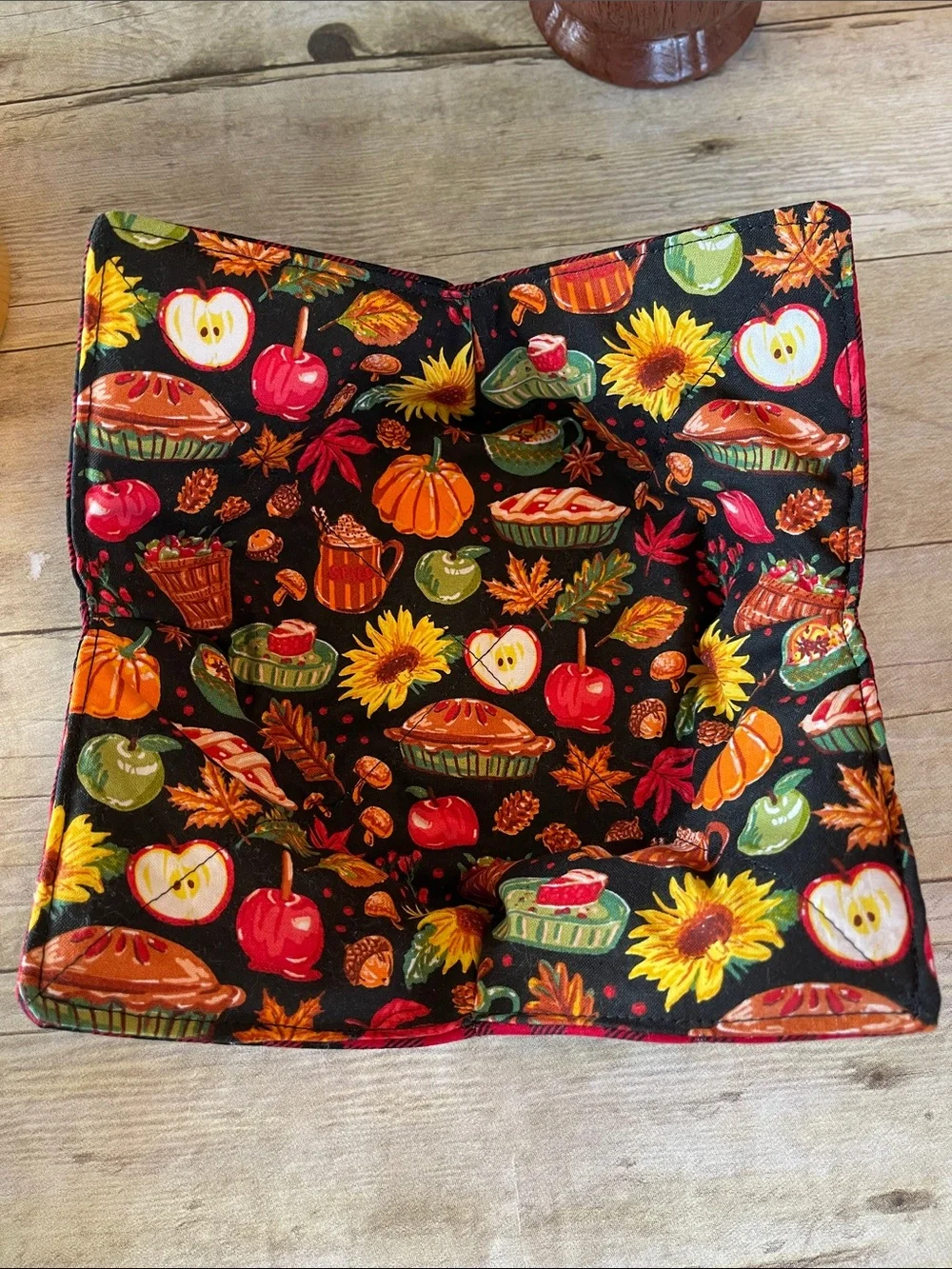 Microwave Bowl Cozy Fabric Bowl Fall/Autumn Sunflowers/Baking